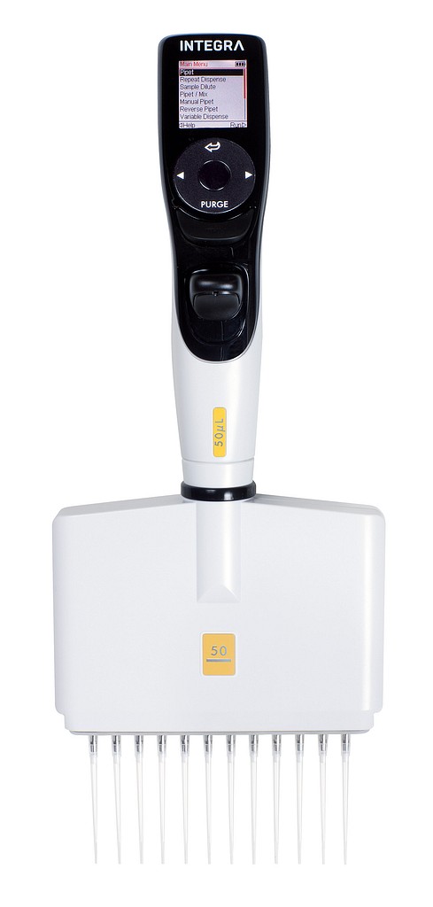 VIAFLO elektroninen pipetti 12-kanavaa 2 - 50 µl