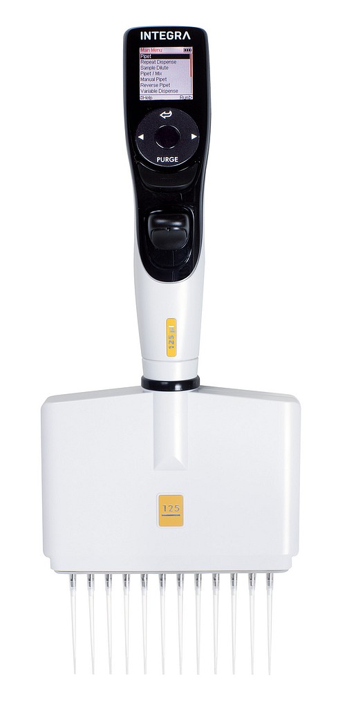 VIAFLO elektroninen pipetti 12-kanava 5 - 125 µl