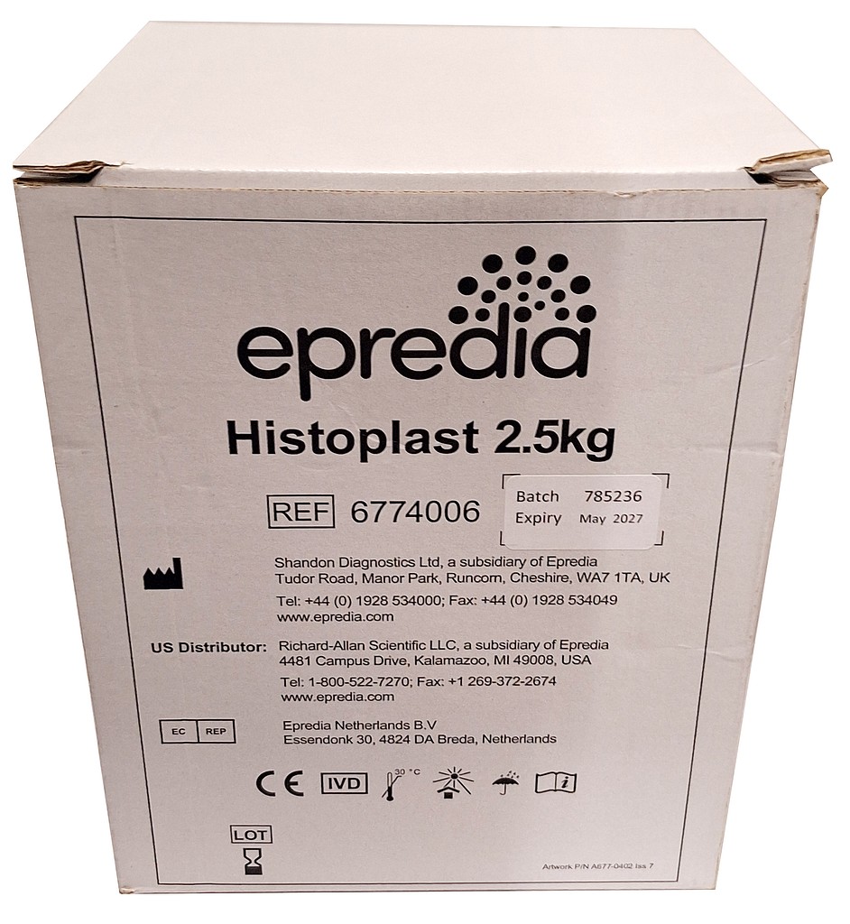Parafiini Epredia Histoplast 54-58 °C , 1 kpl x 2,5 kg