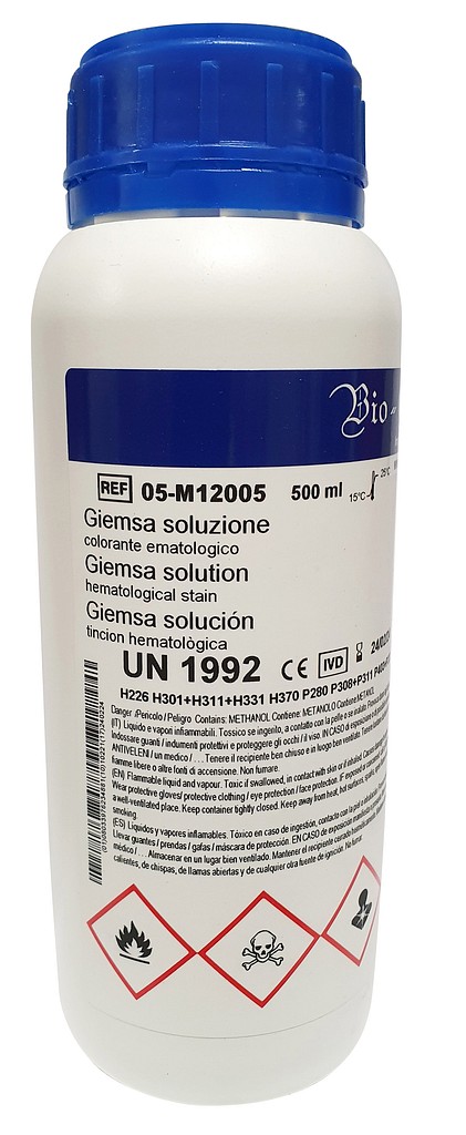 Giemsa Pappenheim -väriliuos 500 ml