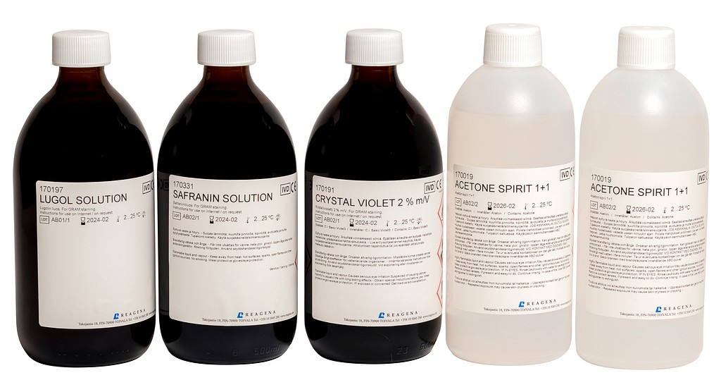 Gram -värjäyskitti 5x500 ml