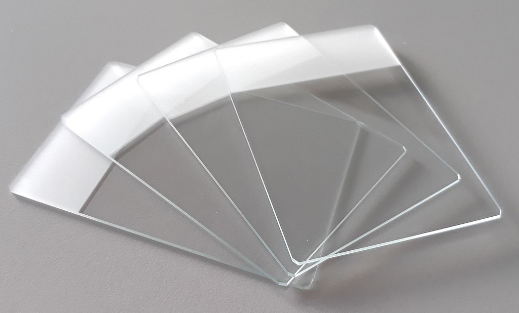 Aluslasi 52x76mm, hiottu matta 45°