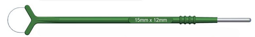 Medstar monopolaari slingaelektrodi 15 x 12 mm, 13 cm