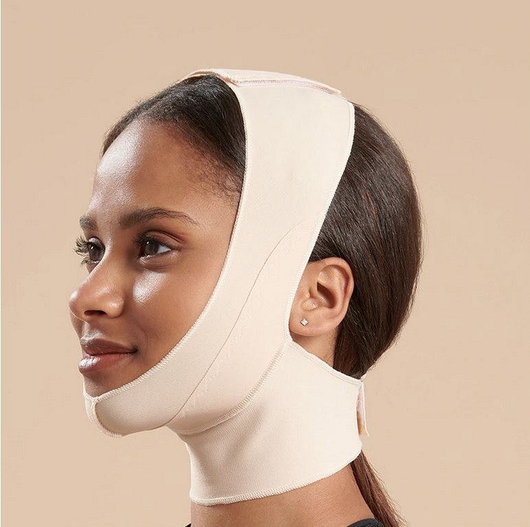 FM100-B kasvomaski keskipitkällä kaulaosuudella, S, beige