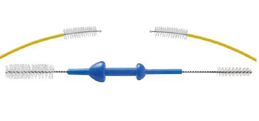 2-päinen puhdistusharjasetti skoopille,WC 2.8-4.2mm, sis.kanavaharjan