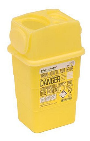 Sharpsafe riskijäteastia 1 l
