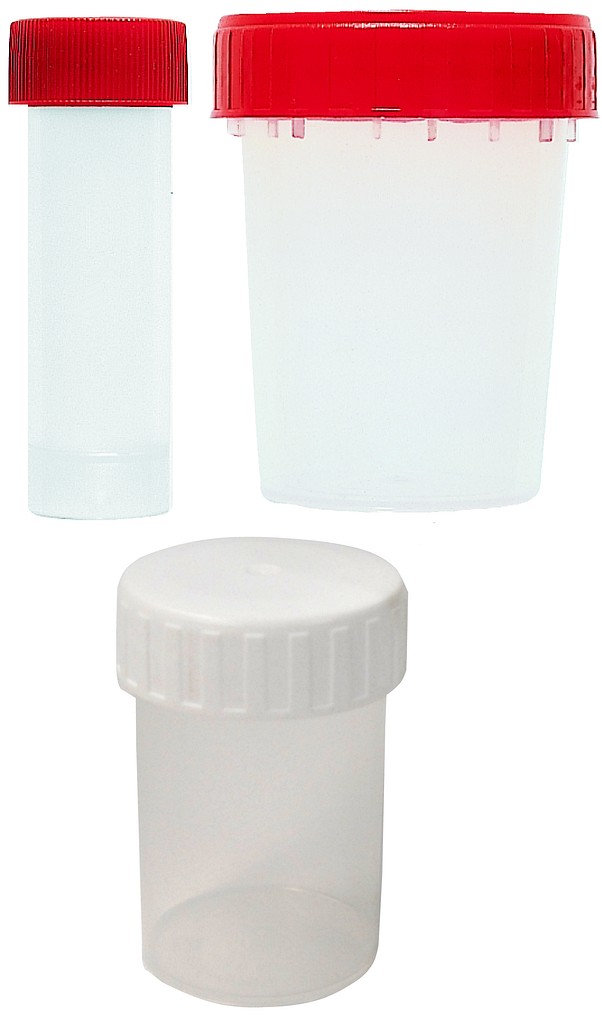 Näytepurkki 125 ml, PE-korkki pakattu erikseen PP