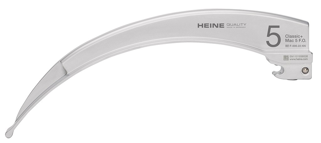 HEINE Classic+ Macintosh laryngoskoopin F.O. lastain Mac 5 176 x 15 mm