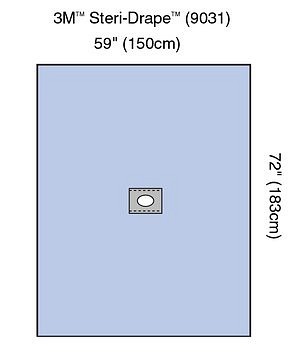 Steri-Drape liimautuva reikäliina 150 x 183 cm
