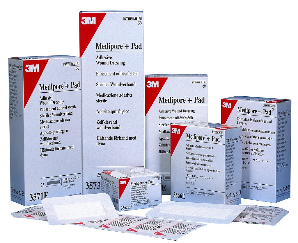 Medipore + Pad liima haavasidos 6 x 10 cm