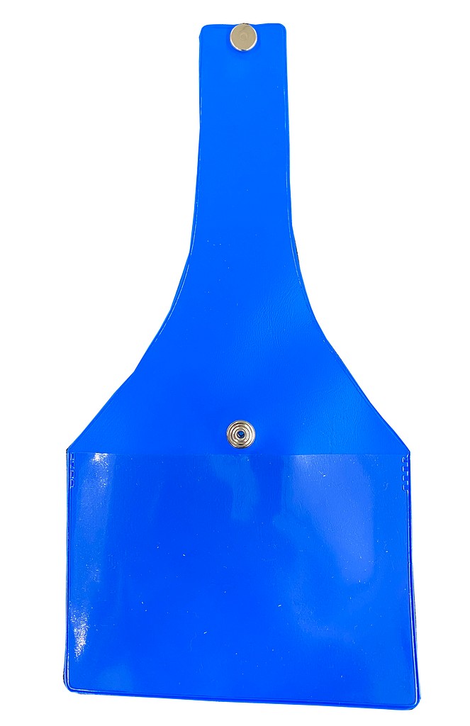 Sängynpäätykotelo sininen