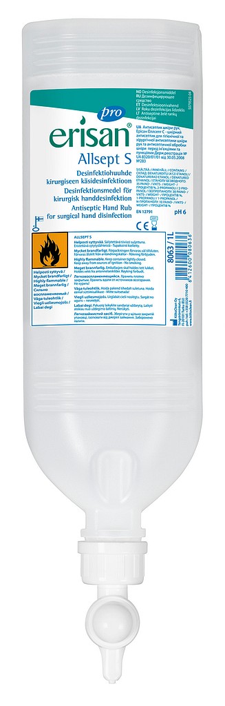 Erisan Pro Allsept S (kirurginen) käsidesinfektioaine 1 l