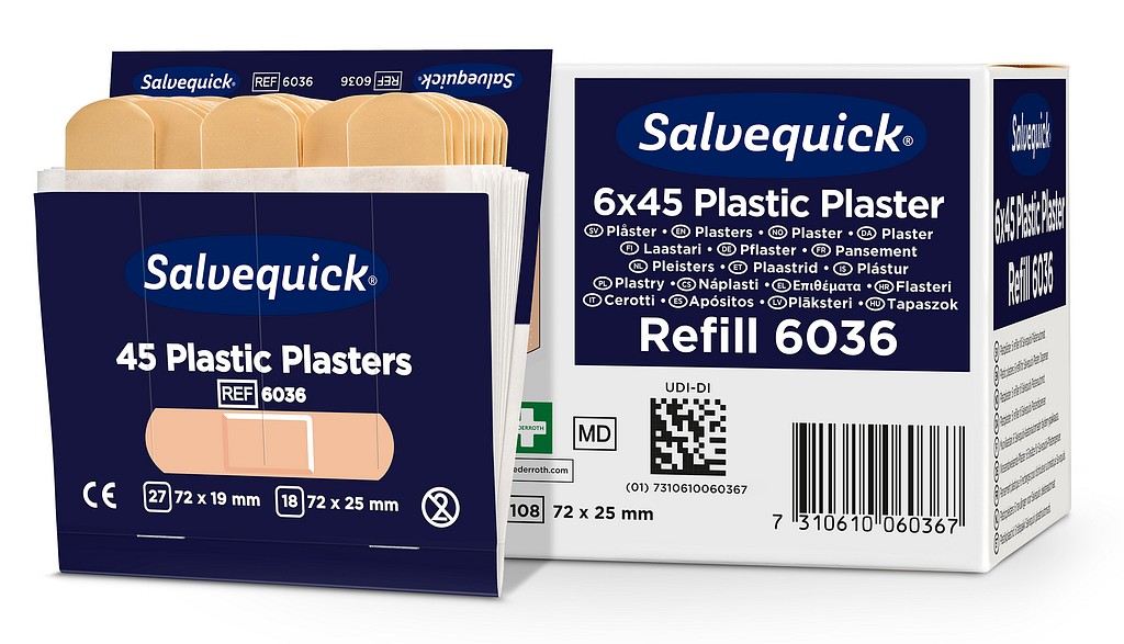 Salvequick-muovilaastari täydennyspakkaus