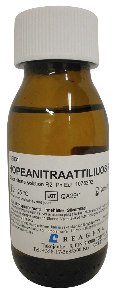 Hopeanitraattiliuos R2 50 ml