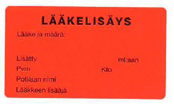 Lääkelisäystarra