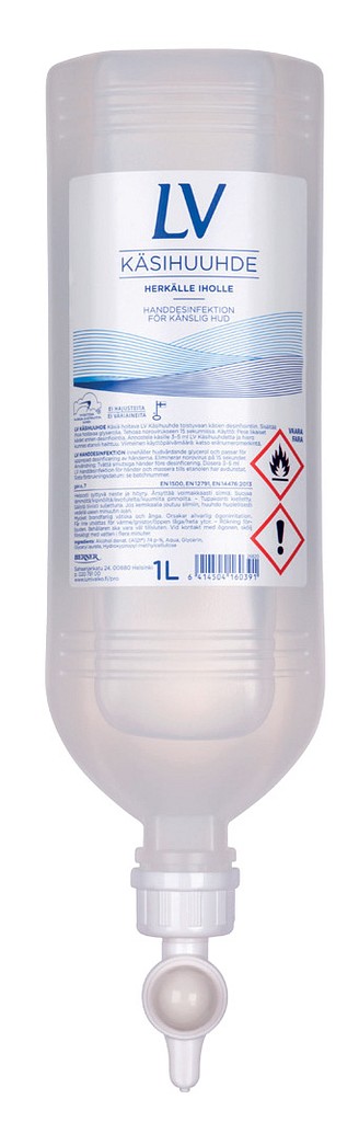 LV käsihuuhde herkkäihoisille dispenser 1 l