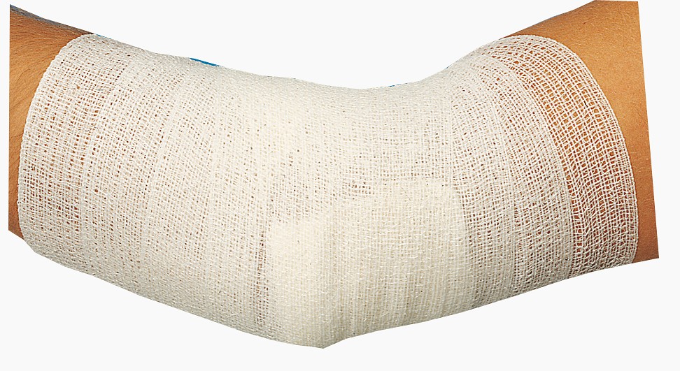 Raucolast elastinen harsoside kääreessä 10 cm x 4 m