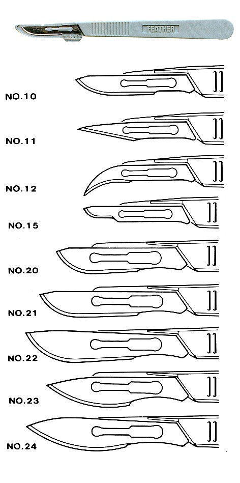 Feather-leikkausveitsi kk koko 11