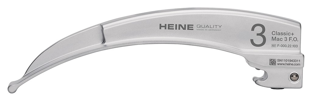HEINE Classic+ Macintosh laryngoskoopin F.O. lastain Mac 3 135 x 15 mm