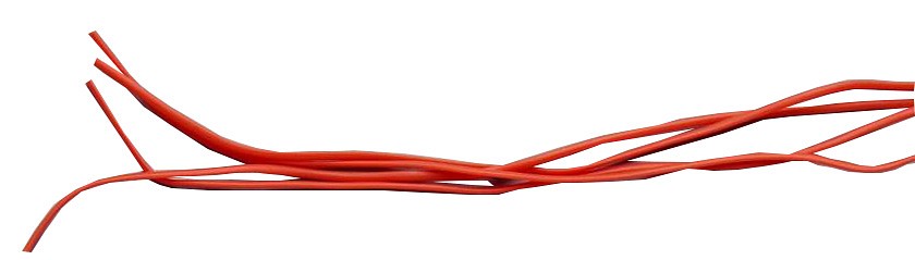 Verisuoninauha maxi 1 x 406 mm punainen (2/pss 10pss)