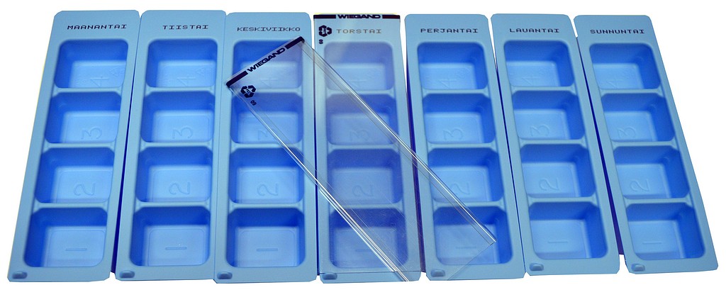 Wiegand viikkoannosrasia 7/01 viikonpäivätekstein