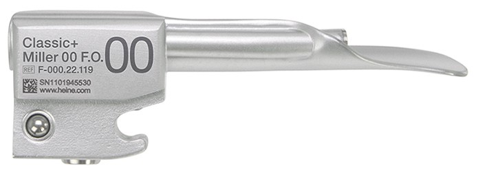 HEINE Classic+ F.O. No 00 laryngoskoopin lastain 76 x 9,5 mm