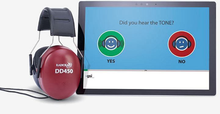 GSI AMTAS Flex audiometriohjelmisto dd65v2 kuulokkeilla