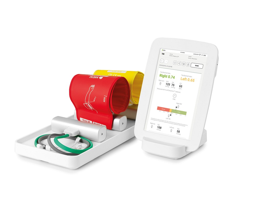 MESI mTABLET TBI arvas-olkavarsipainesuhteen mittausjärjestelmä