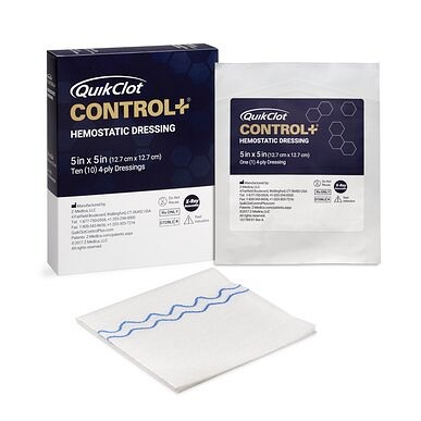QuikClot Control + 12 cm x 12 cm 4 ply