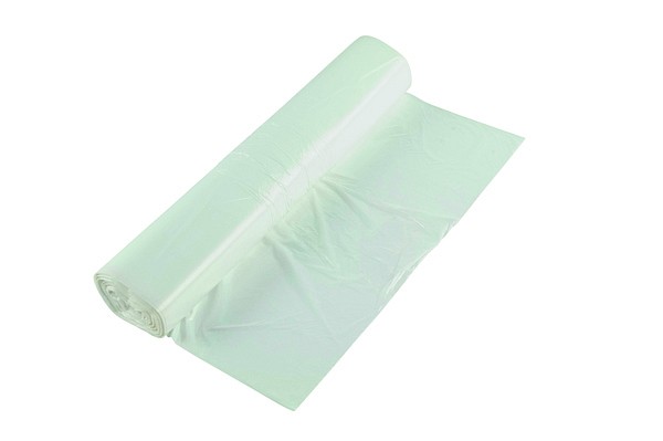 Papperskorgspåse vit 30l 8my HDPE 510x570mm 100st/rle 10rlr/frp