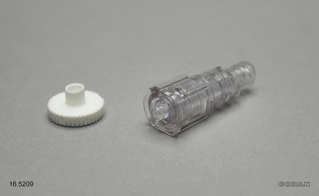 Close-Lock, stängd Luer-adapter, hanmodell