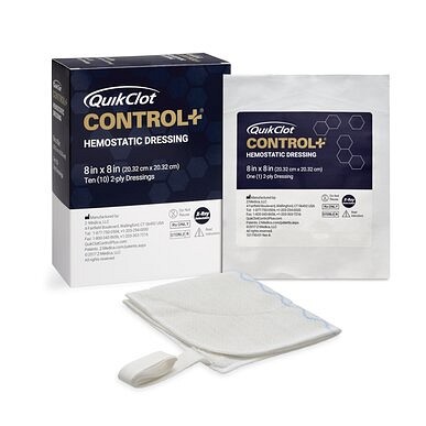 QuikClot Control + 12 cm x 12 cm 4 ply