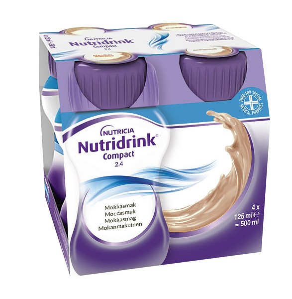 Nutridrink Compact Moccasmak 4 X 125 ml Vnr 900830