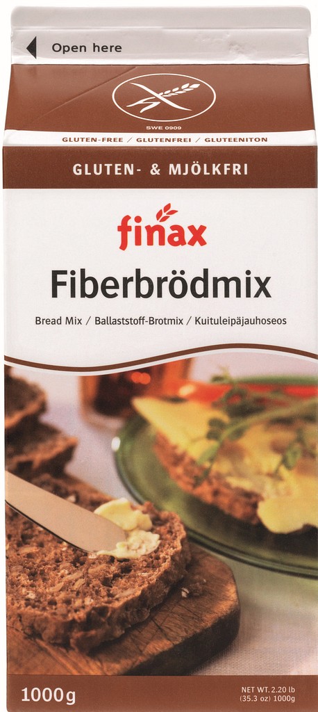 Glutenfri Fiberbrödmix 900g