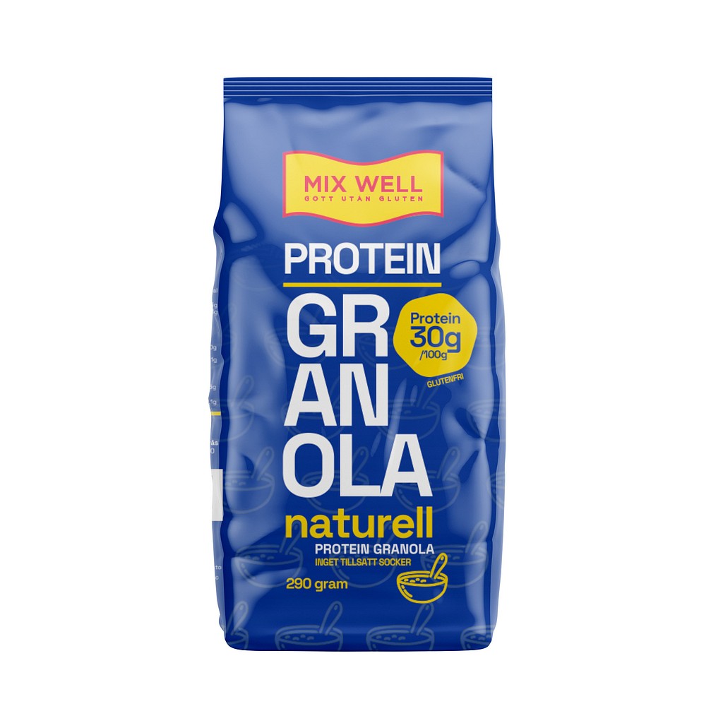 Glutenfri Granola protein naturell 290 gram